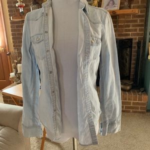 Blue button down shirt